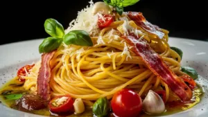 Recept na špagety s anglickou slaninou