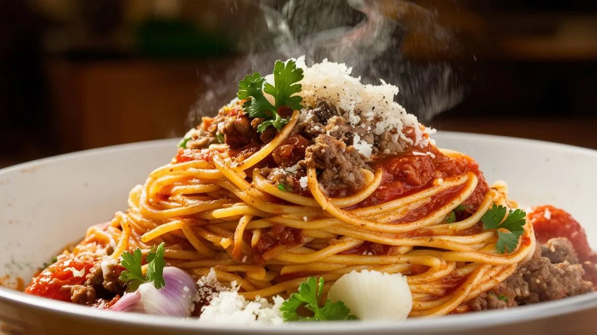 Recept na špagety s mletým masem